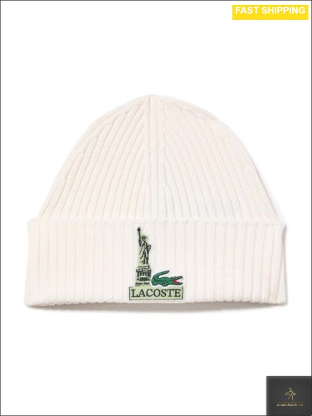 Wool Badge Beanie NYC Statue of Liberty Winter Hat